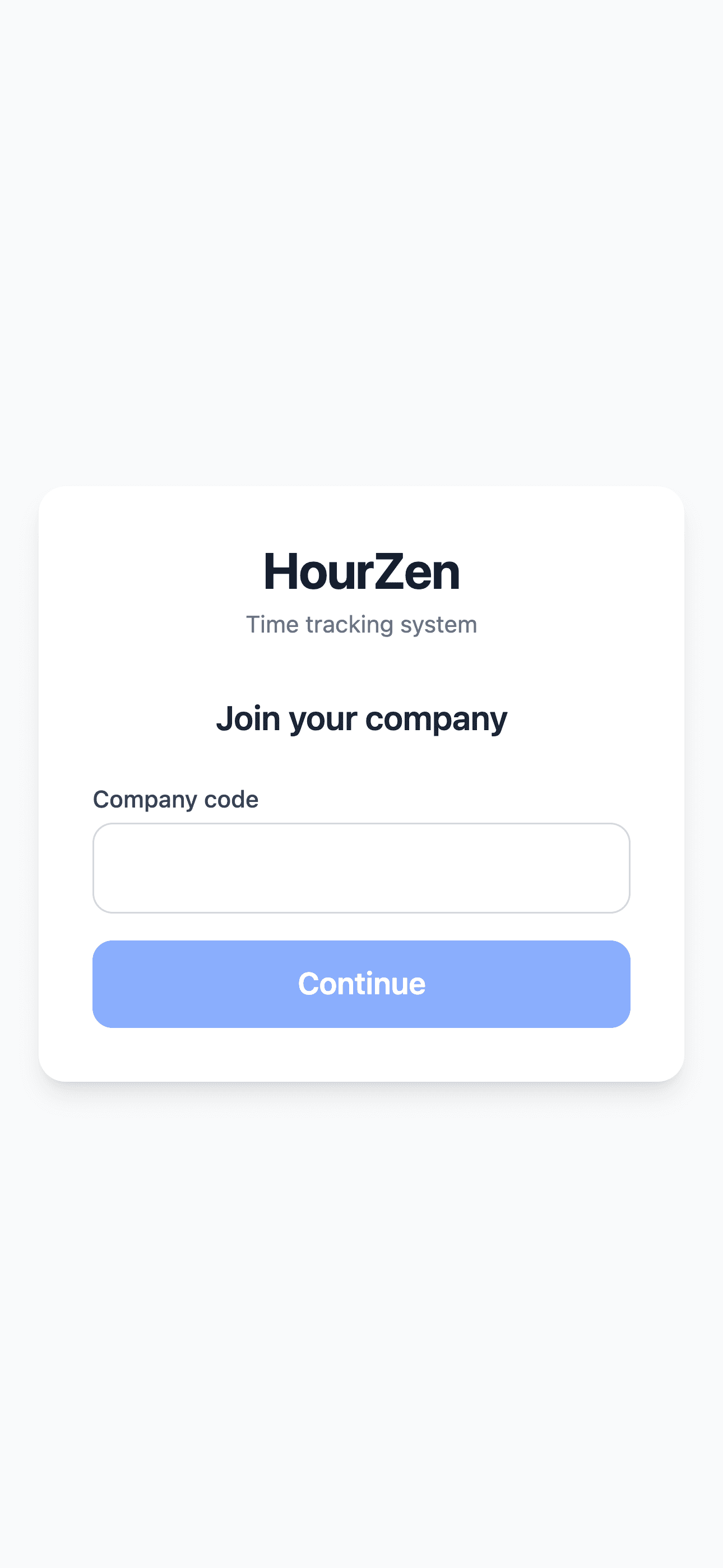 Join flow — a worker is set up from their phone