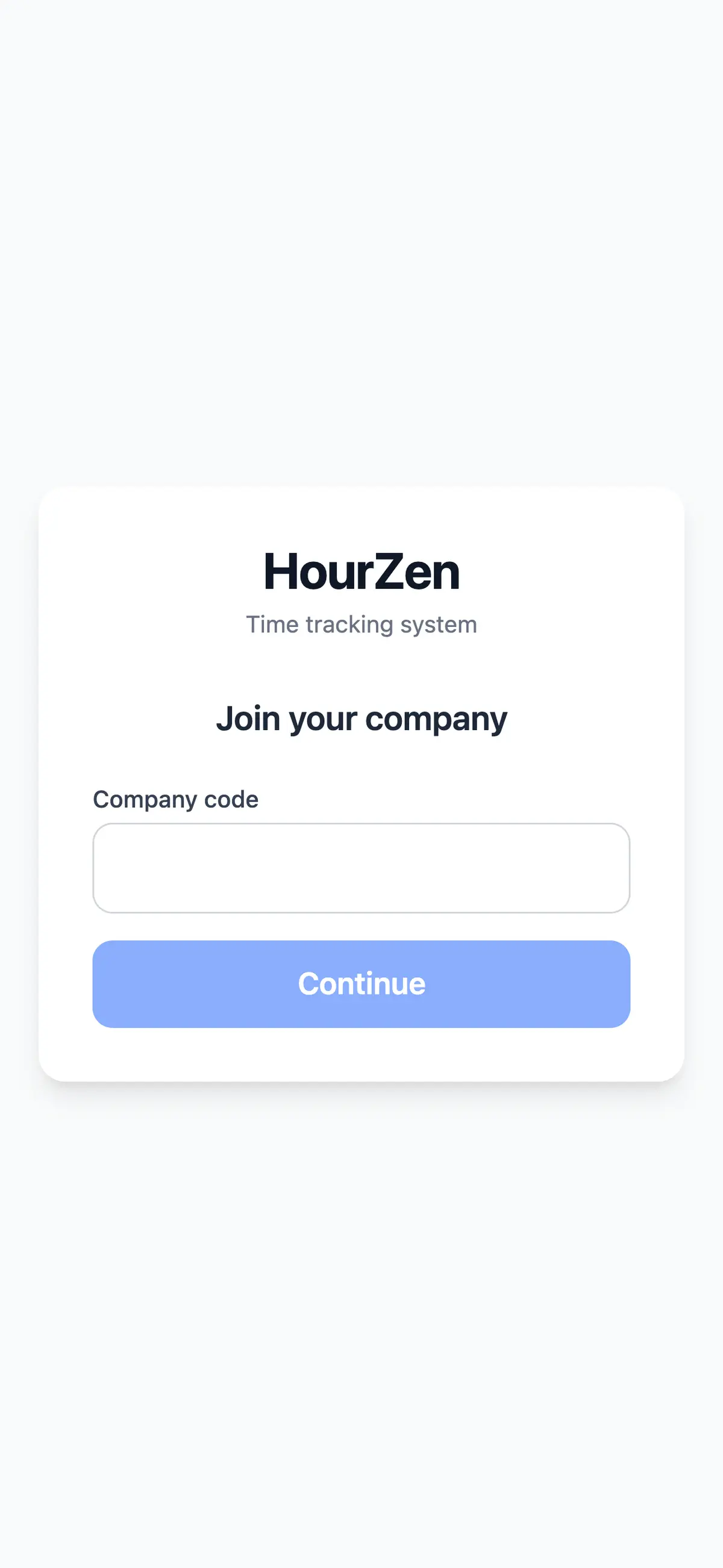 Join flow — a worker is set up from their phone